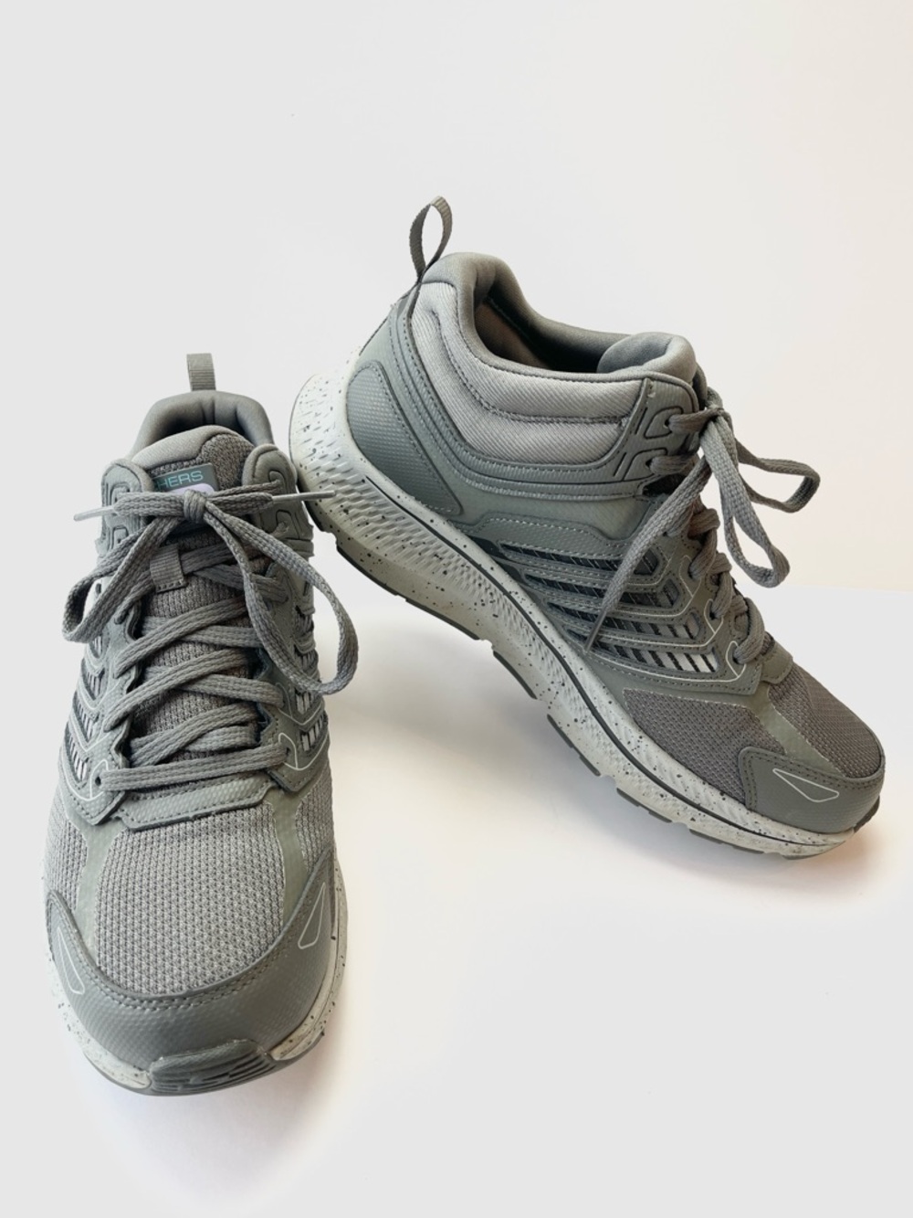 SKECHERS GRAY WATERPROOF GO RUN SNEAKERS